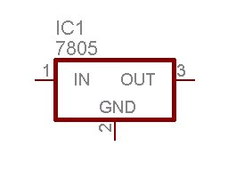 3端子レギュレータの回路記号